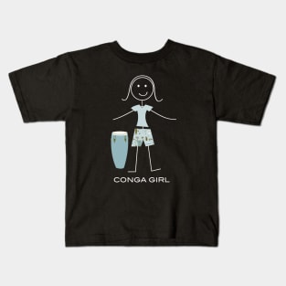 Funny Womens Conga Player Kids T-Shirt